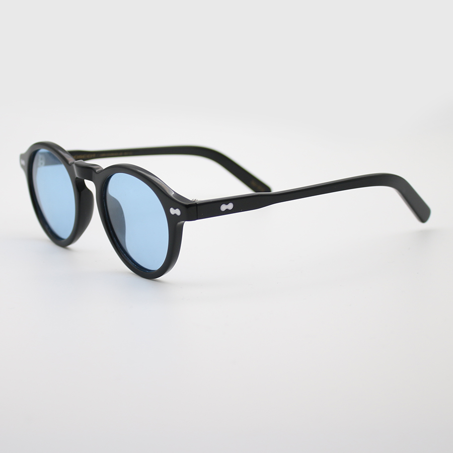 Johnny depp polarizado óculos de sol das mulheres dos homens marca luxo designer miltzen estilo óculos de sol para masculino feminino oculos: Preto / Verde