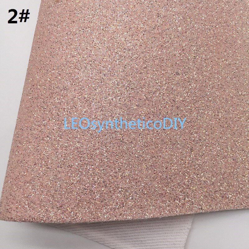 1PC 21X29CM Glitter Fabirc, Fine Glitter Leather, Glitter Leather Sheets For Making Bows LEOsyntheticoDIY T444: 2