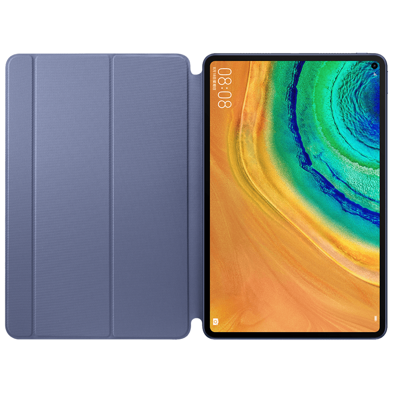 Originele huawei tablet matepad pro 10.8 slimme leren hoes met een prachtig uiterlijk, magnetische slimme opening en sluiting: Blauw