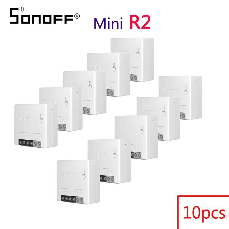 Sonoff Mini R2 Smart Wifi Schakelaar Thuis Diy Kleine Twee Manier Lichtschakelaars Timer Afstandsbediening Werkt Met Alexa Google thuis Ewelink