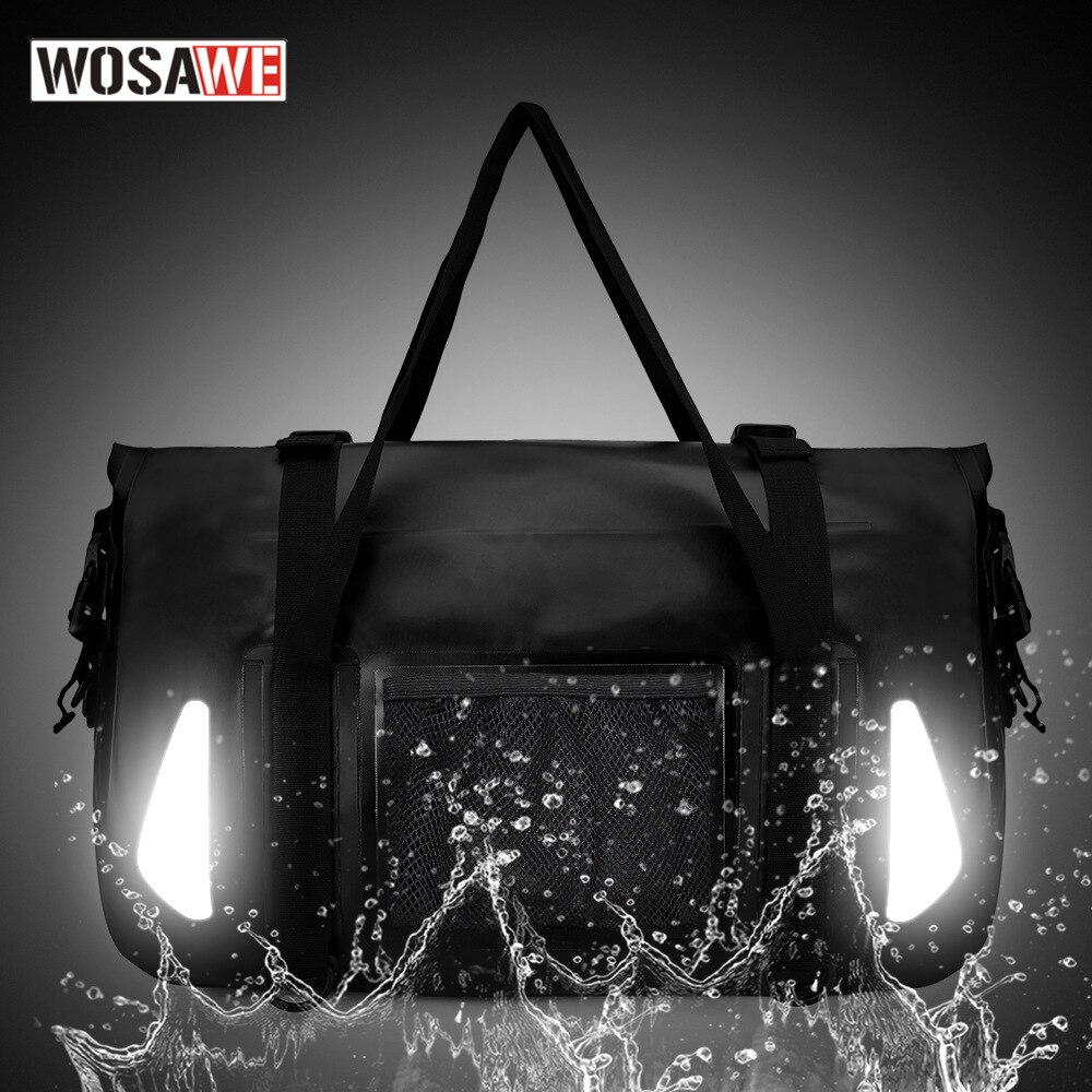 Wosawe Motorcycle Bike Package Long Distance Cycling Waterproof Storgage Bag Large Capacity Upgraded Luggage