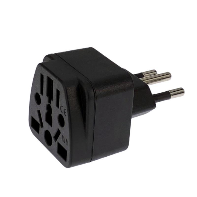 Universal Brazil Plug Adapter 3 Pin EU Euro AU US UK To Brazil Travel Adapter Electric Power Cord Charger Socket Outlet