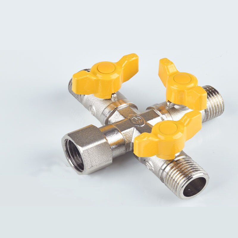 Washing machine faucet one inlet two outlet Splitter two-way three-way four-way valve DN15 DN20 adapter