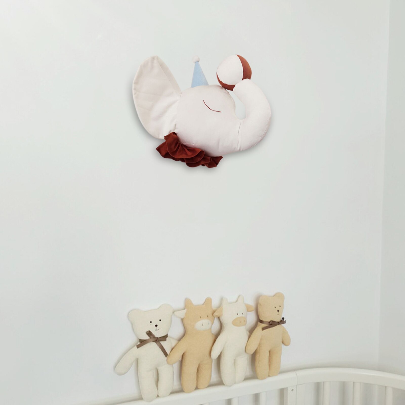Dier Hoofd Olifant Muur Decor Opknoping Mount Knuffel Pluche Speelgoed Prinses Pop Meisje Kid Kinderkamer