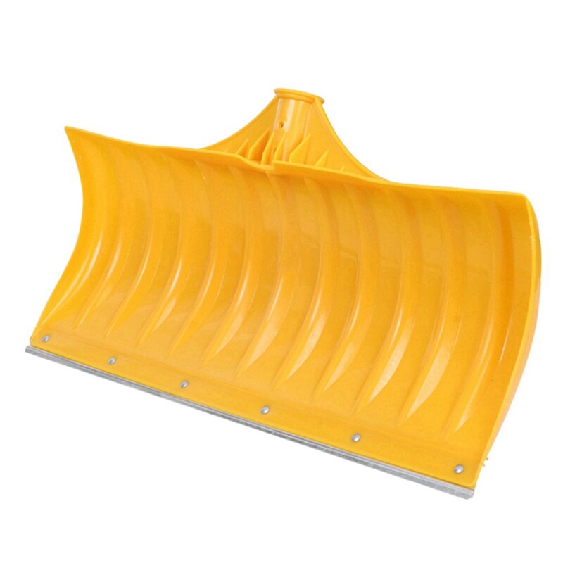 Push Winter Snow Shovel Plastic Steel Multi-Functional Thickened Snow Shovel Removal Tool Large Manganese Steel: Yellow