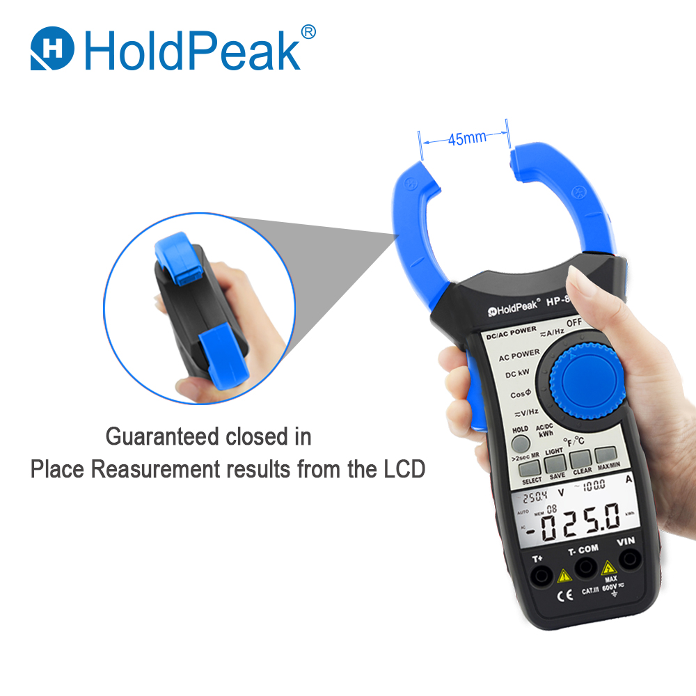 Power Clamp Meter 870P (RU Warehouse ) HoldPeak 99.99kW/100kW~300kW Active Power Energy Diagnostic Tester