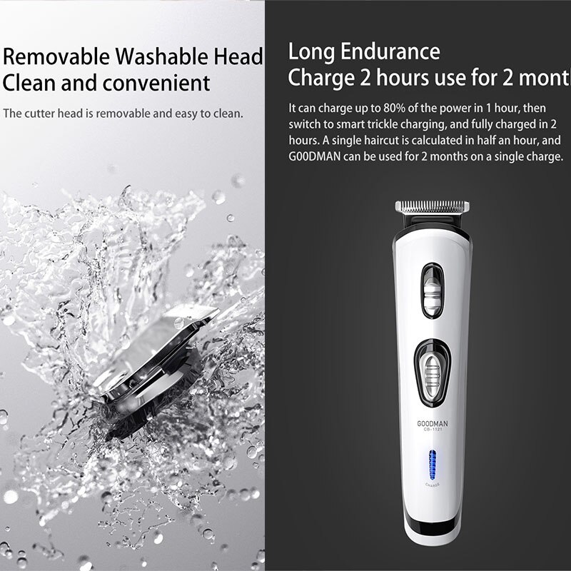 Youpin goodman electric hair clipper for men, usb rechargeable hair trimmer for men, adult razor