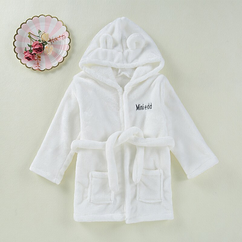 Roupão do bebê crianças roupões de banho flanela inverno crianças pijamas robe infantil pijamas camisola para meninos meninas pijamas do bebê