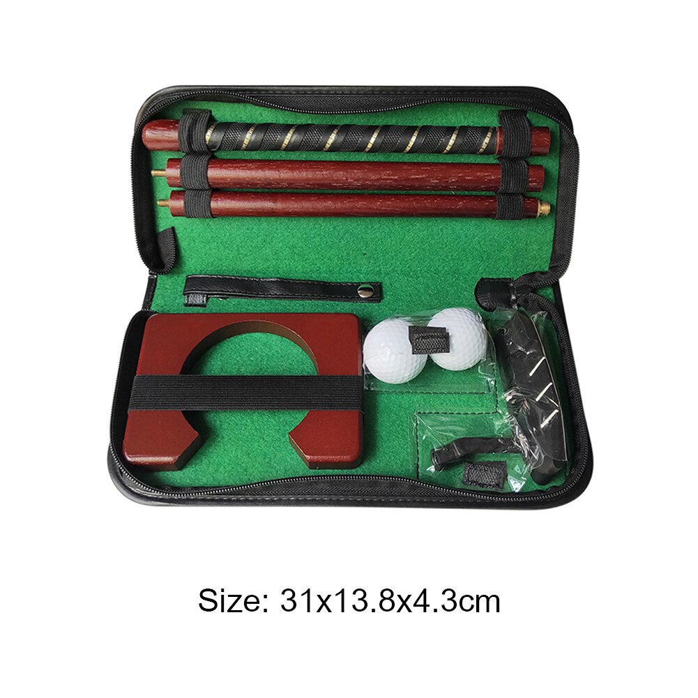 Golf Putting Practicing Kit Set Training Aids Tool Equipment Golf Putter Putting Trainer Mini Golf Equipment Practice Kit