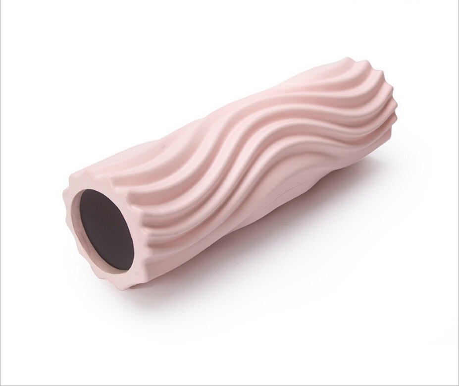 33cm 45cm skum skaft stovepipe rulle mace yoga kolonne yoga fitness massage yoga foam roller muskel relaxer: 45cm lyserøde