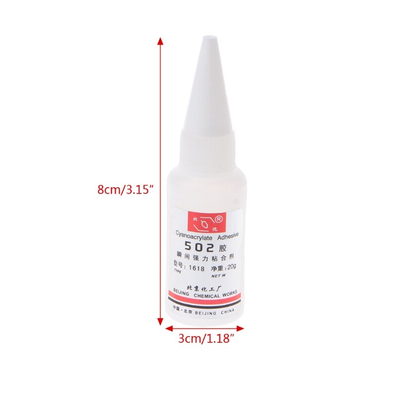 Direct Sneldrogende Lijm Sterke Bond Fast Leder Rubber Metal 502 Super Lijm W8EB