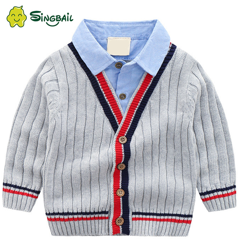 Vauvan poikien neuletakki villapaita syksyn lasten vaatteet v-aukkoinen raidallinen lasten neuletakki joulu vuosi neuleet yx