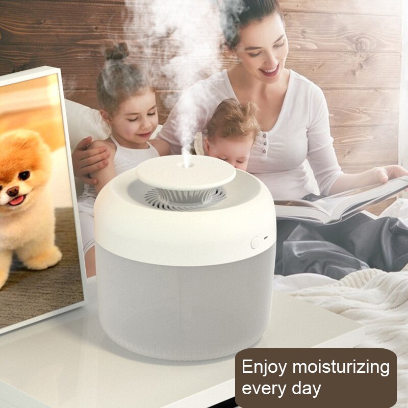 2.4L Large Capacity USB Ultrasonic Air Humidifiers 7colors LED Light Aroma Diffuser Home Office Car Mist Fragrance Diffusers