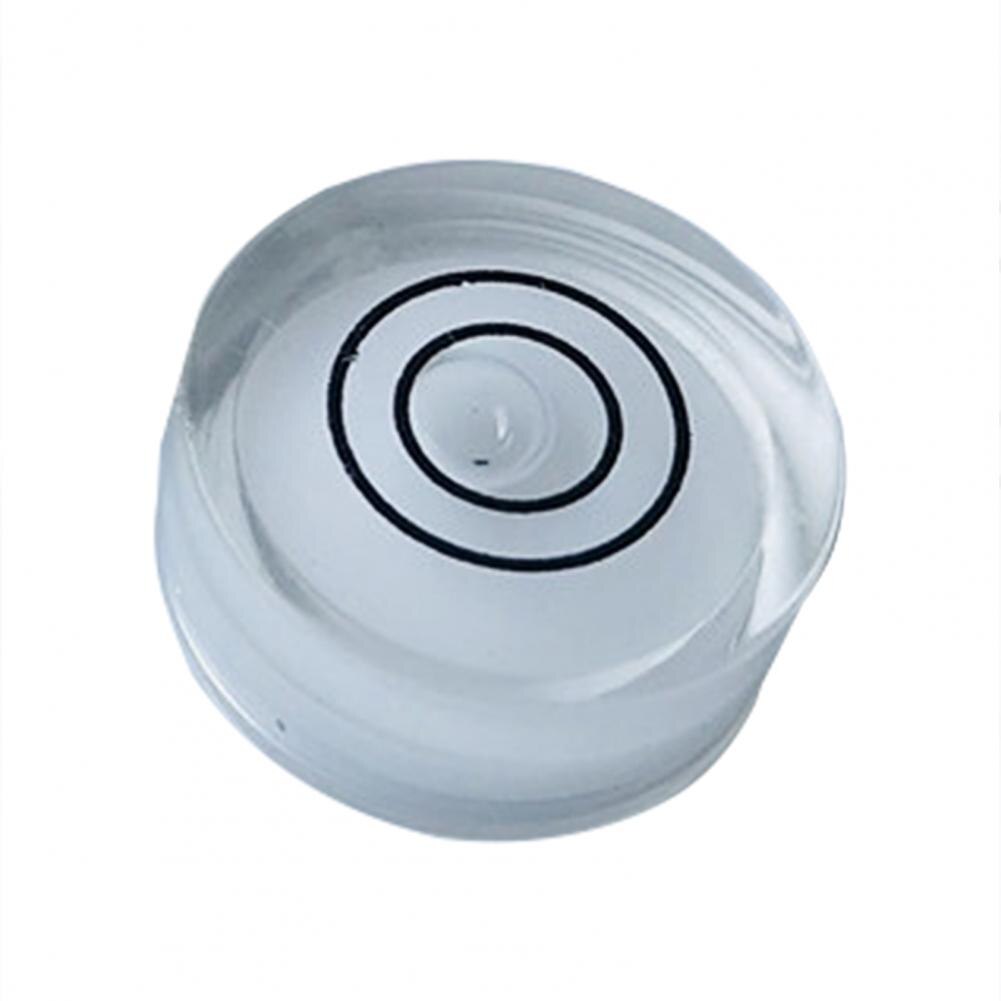 5Pcs Acrylic Round Bubble Spirit Level Double-circle Universal Bullseye Level Measuring Instrument Measurement Tool
