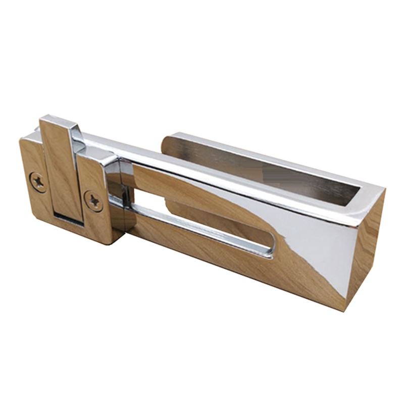 Zinc Alloy Shower Room Push Sliding Door Bathroom Door Lock Punch-Free Glass Door Lock 6 mm -10 mm Frameless Glass Door