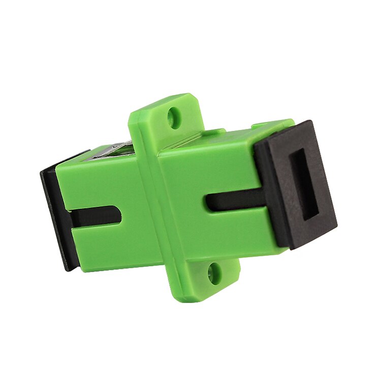100pcs SC APC Adapter Connector Fiber Optic Adapter, Fiber Optic Connector Simplex Single mode Plastic