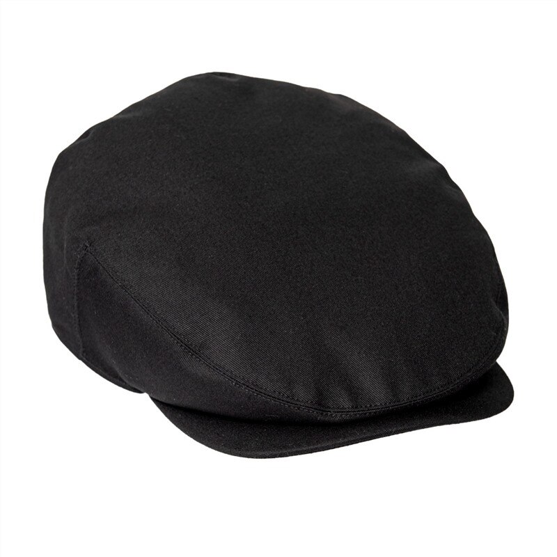BOTVELA Flat Caps Men Ivy Cap 100% Cotton Season Cabbies Hat Driving Hats Newsboy 813: black / 63 cm