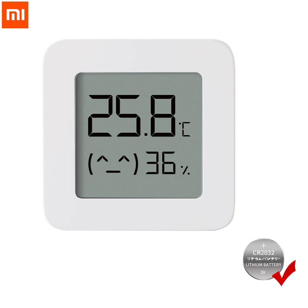 XIAOMI Mijia-termómetro Bluetooth 2, higrómetro eléctrico inteligente Digital inalámbrico, funciona con batería