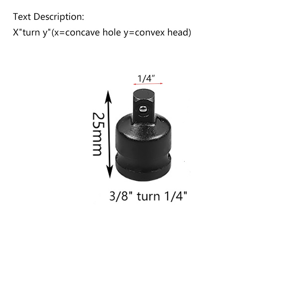 1pcs 1/2 3/4 3/8 inch Air Impact Universal Pneumatic Adaptor Converter Socket Adapter Joints Ratchet Electric Impact Wrench: WHITE
