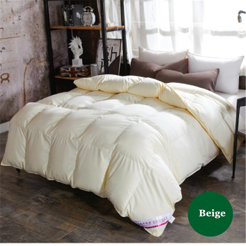 2kg Winter Thick Quilt Duvet 150*200cm For Man Woman Bed 100% Cotton Hotel Home Queen King Size warm 6 colors Quilt: Beige
