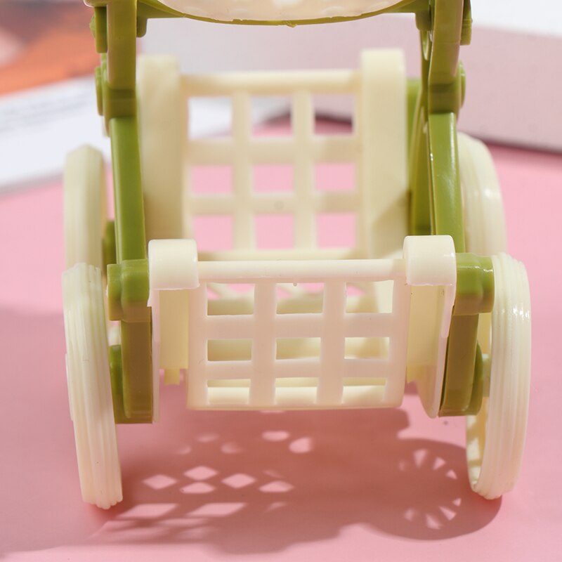 Mini Shopping Cart Salesman Sample For Kid Pretend Play Toy Dollhouse Decoration