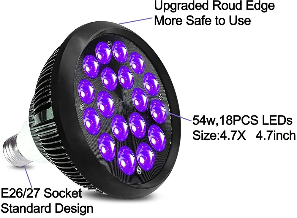 Bombilla Led de terapia de bronceado con luz azul y bombilla de luz infrarroja para bronceado, alivio del dolor articular muscular corporal, herramientas de salud de la piel: Oro