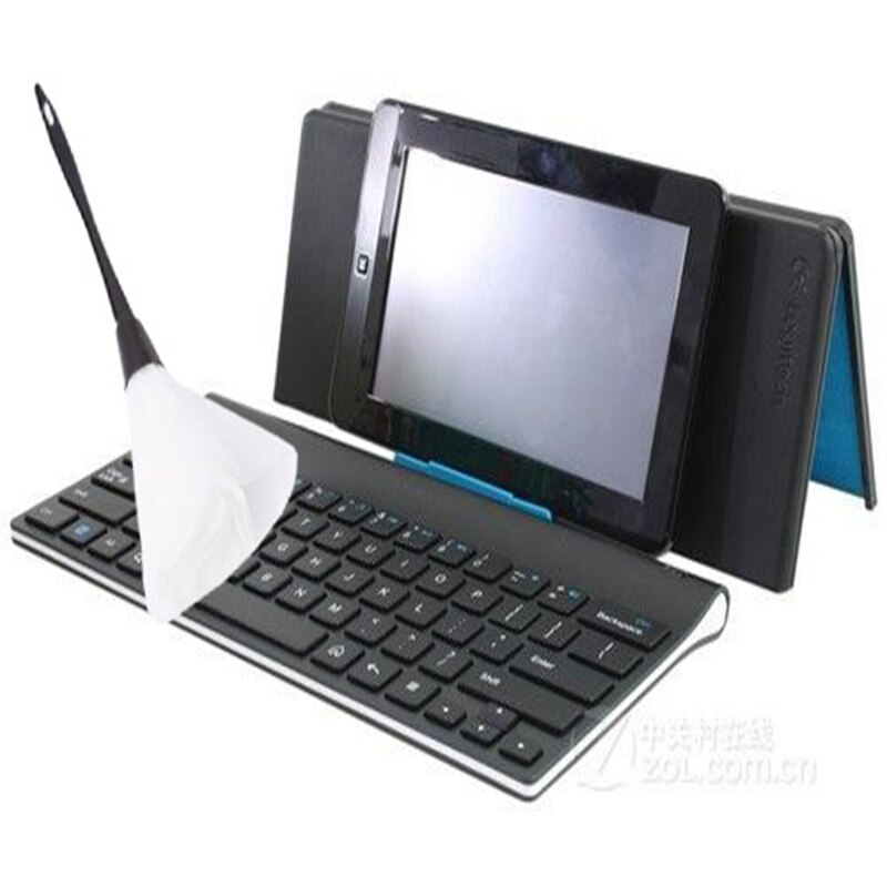 Multicolor Feather Duster Anti Static Dust Brush Black Plastic Handle Dusters For Computer Window Home Cleaning Tools