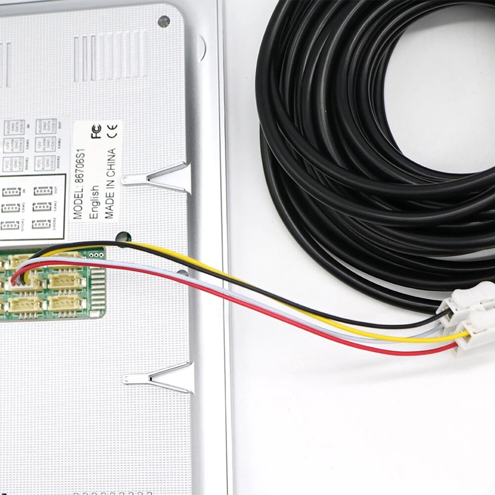 Jeatone 20m samtaleanlæg 4 ledninger kabel videoovervågning videokamera 4 ledninger kabel 4*0.5mm 20 meter