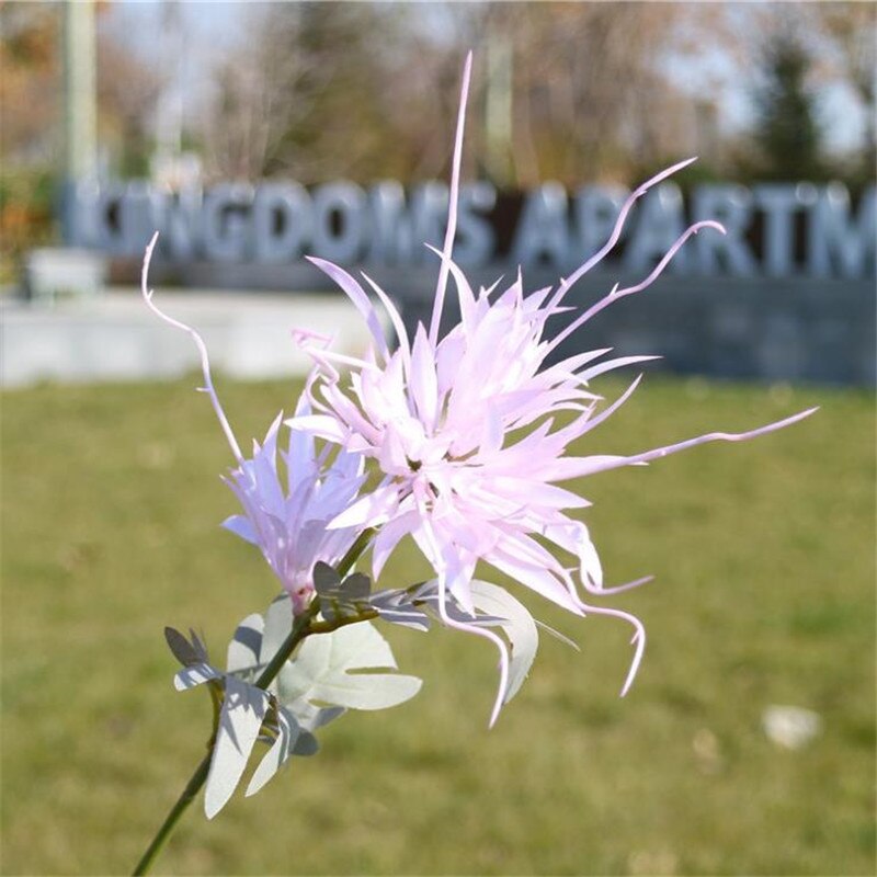 20Pcs Falso Epiphany (2 teste/pezzo) 24.41 "lunghezza di Simulazione Epiphyllum Oxypetalum per la Casa di Cerimonia Nuziale Fiore Artificiale Decorativo: 07