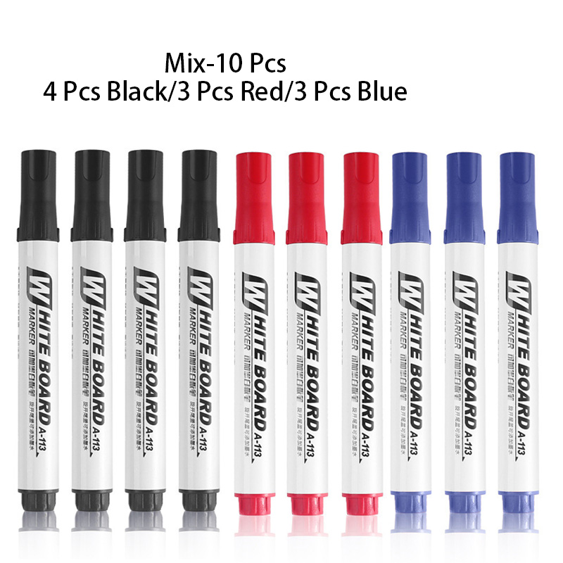 3/10 Pcs Set Erasable Magnetic Whiteboard Marker Pen Blackboard Marker Chalk Glass Ceramics Office School Art Marker Stationery: light green