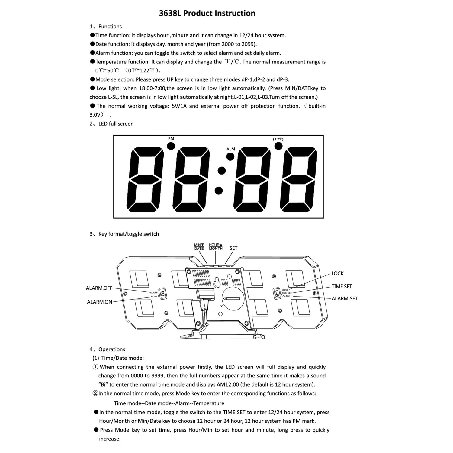 3D LED Digitale Uhr Elektronische Tisch Uhr Wecker Wand Glowing Hängen Uhren Blau tisch uhr led uhr digital uhr