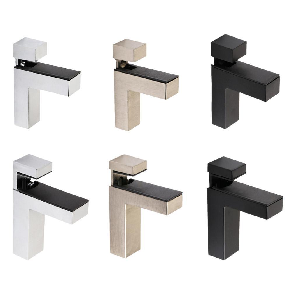 1PC Adjustable Wood/Glass Shelf Bracket Wall Mount Heavy Duty Floating Brackets For 3-28mm 3-40mm Thick Shelves