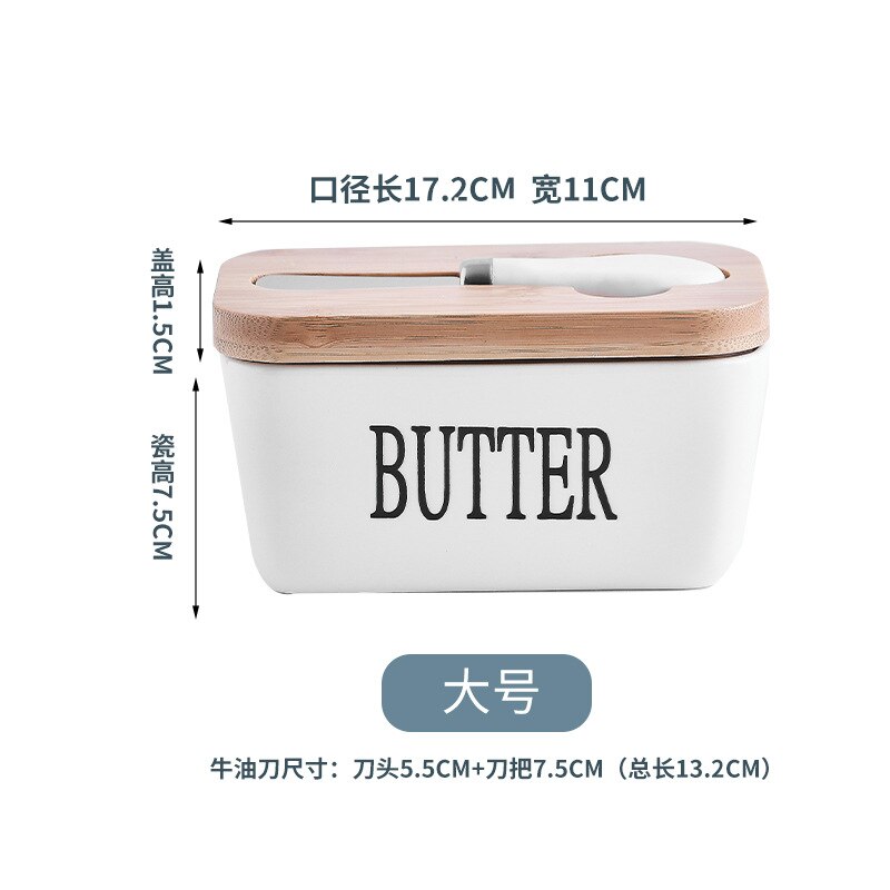 Butter Kasten Rechteckige Keramik Messer Restaurant Versiegelt Lagerung Kasten Westlichen Stil Käse Kasten Butter Kasten: C