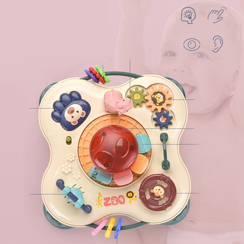 Baby Aktivitäzehn Tisch Baby Aktivitäzehn Zentrum Pädagogisches Tisch Baby Spiele Für Babys ändern Puzzle bilden Sensorischen Spielzeug