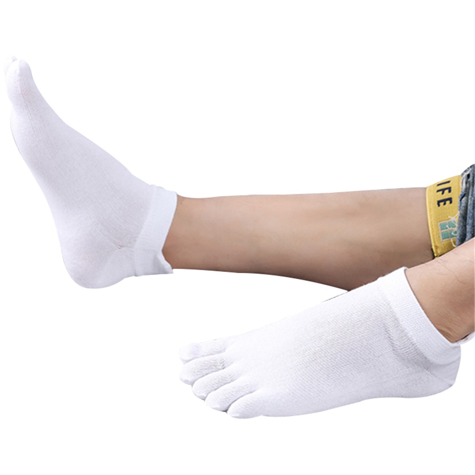 Orthopedic Compression Socks Men's Toe Socks Ultra Low Cut Liner with Gel Tab Breathable NOV99