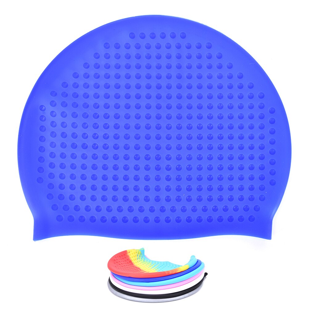 7 Colors Swimming Caps Women and Men Universal Silicone Swim Cap Waterproof Hair Ear Protect Swimming Cap JETTING