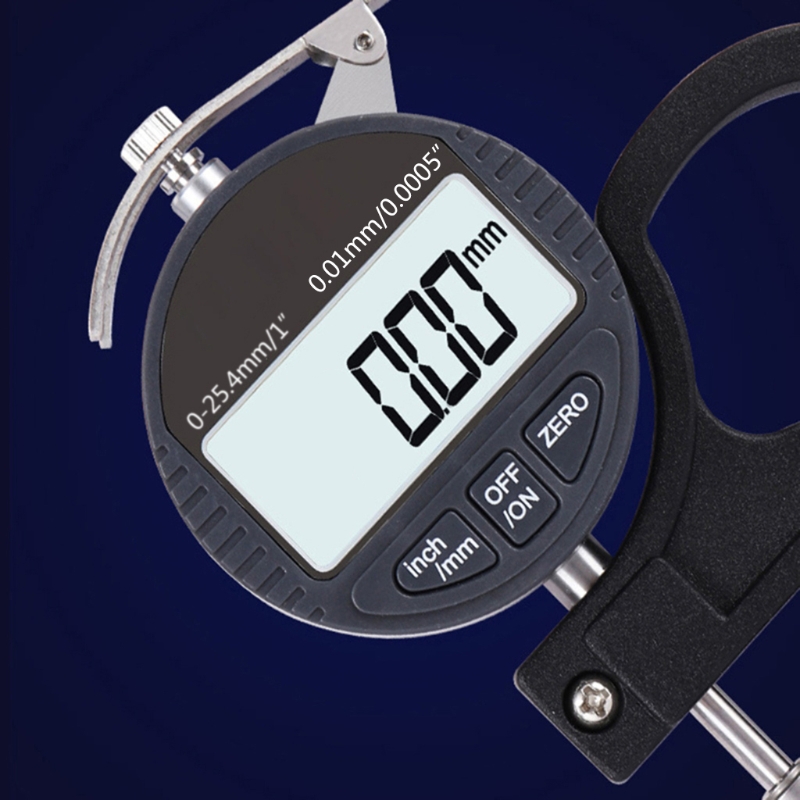 Electronic Micrometer Digital Dial Thickness Gauge with LCD Display Inch/Metric Calipers 0-1&quot; / 0-25mm Gauge 0.00004&quot;