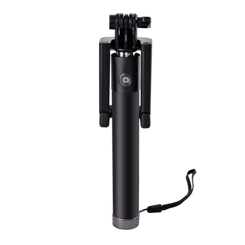 Selfiestick Monopod Bastone For iPhone XR X XS MAX 8 7 6 6s Plus Wireless Selfie Stick For Huawei P30 Pro Palo Selfi Para Movil: Black