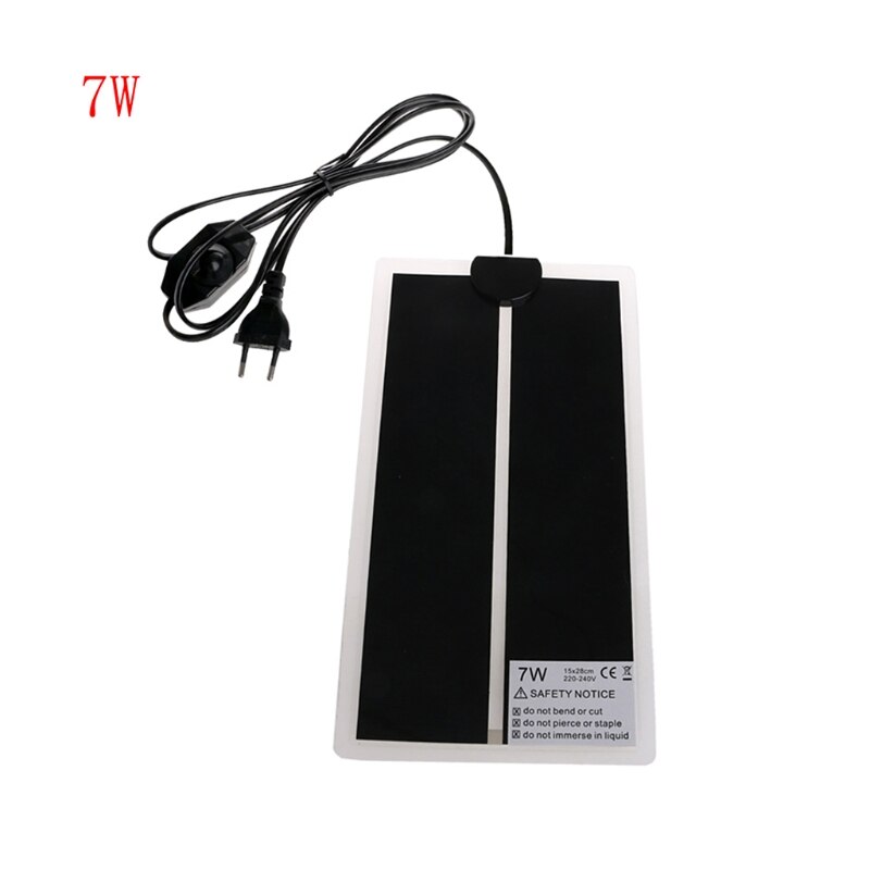 Verstelbare Temperatuur Huisdier Verwarming Warmer Amfibieën Bed Mat 220-240V Eu Plug
