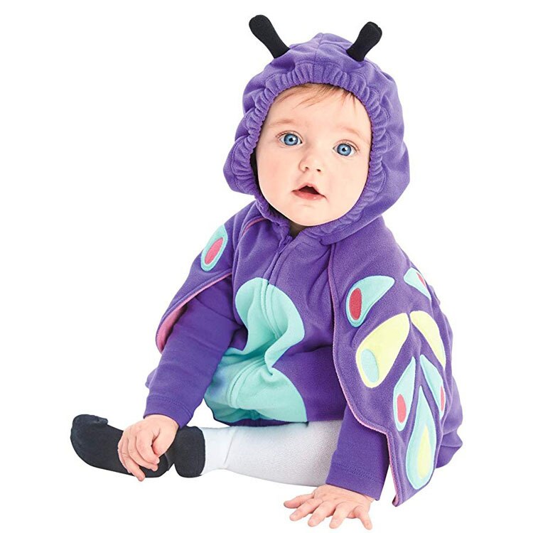 Noël garçons filles fruits Costumes infantile bébé filles bébé barboteuses combinaisons ananas fraise Halloween Cosplay vêtements: Butterfly