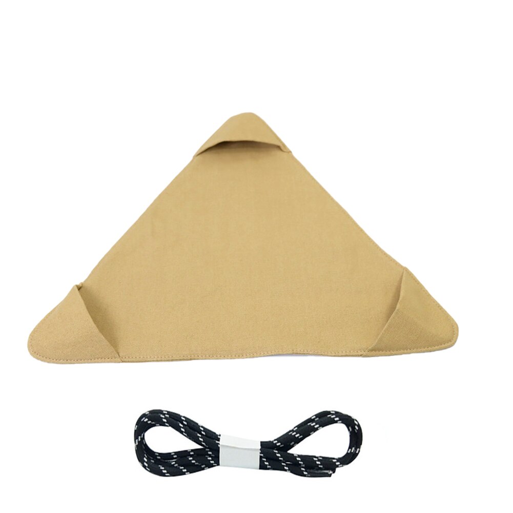 Outdoor Camping Met Touw Driehoek Stof Kruk Opvouwbare Draagbare Vissen Stoel Wandelen Stabiele Accessoires Tuinieren Strand: Khaki