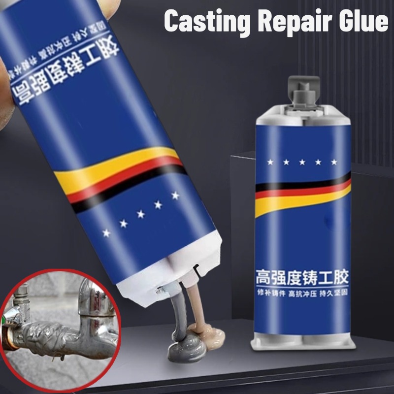 AB Casting Repair Glue Kaltschweißkleber Metallreparaturkleber für Metallgussdefekt Hochtemperaturbeständiges flüssiges Dichtmittel