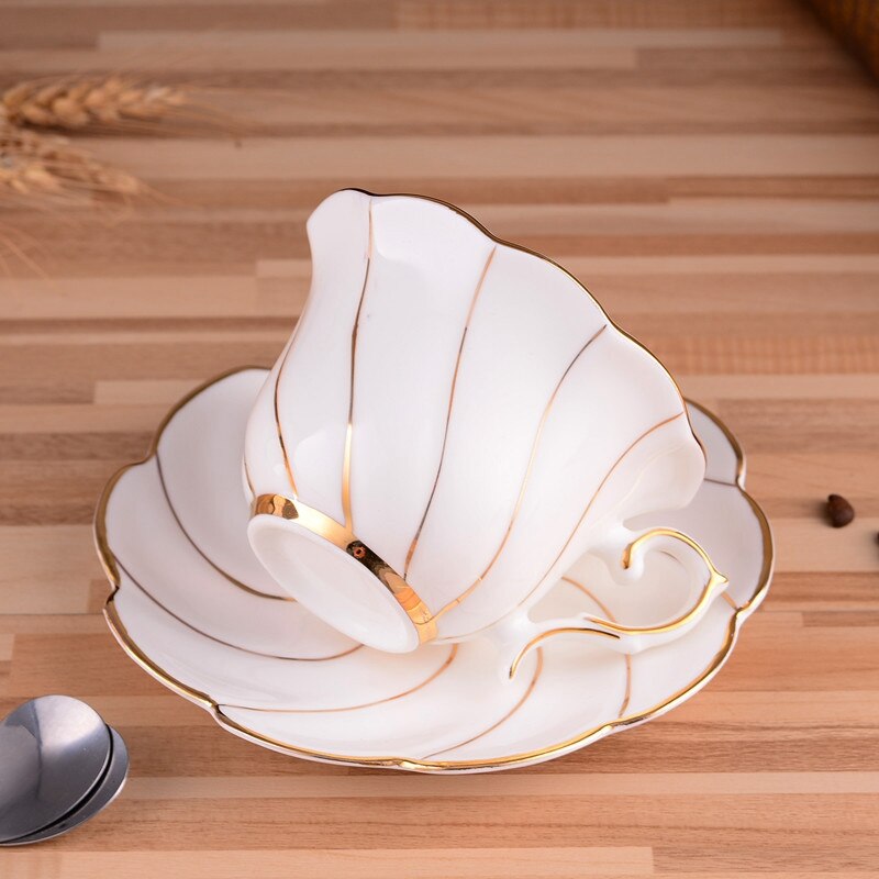 200ml europese koffiekopjes schoteltjes van bone china, keramische kop koffie