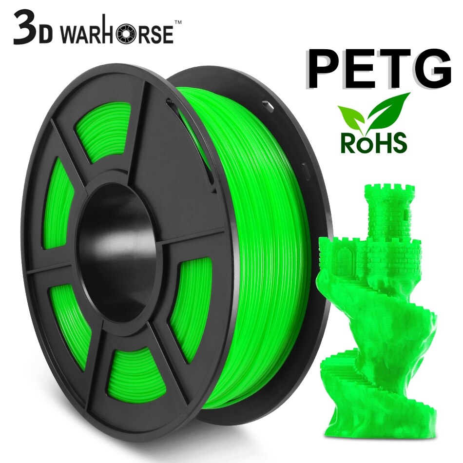 PETG 3D Stampante Filamento 1.75 millimetri 1KG/2.2LB Spool PET Materiale di Stampa 100% nessuna bolla 3D Della Ricarica Della Stampante di colore completo 3д ручка для