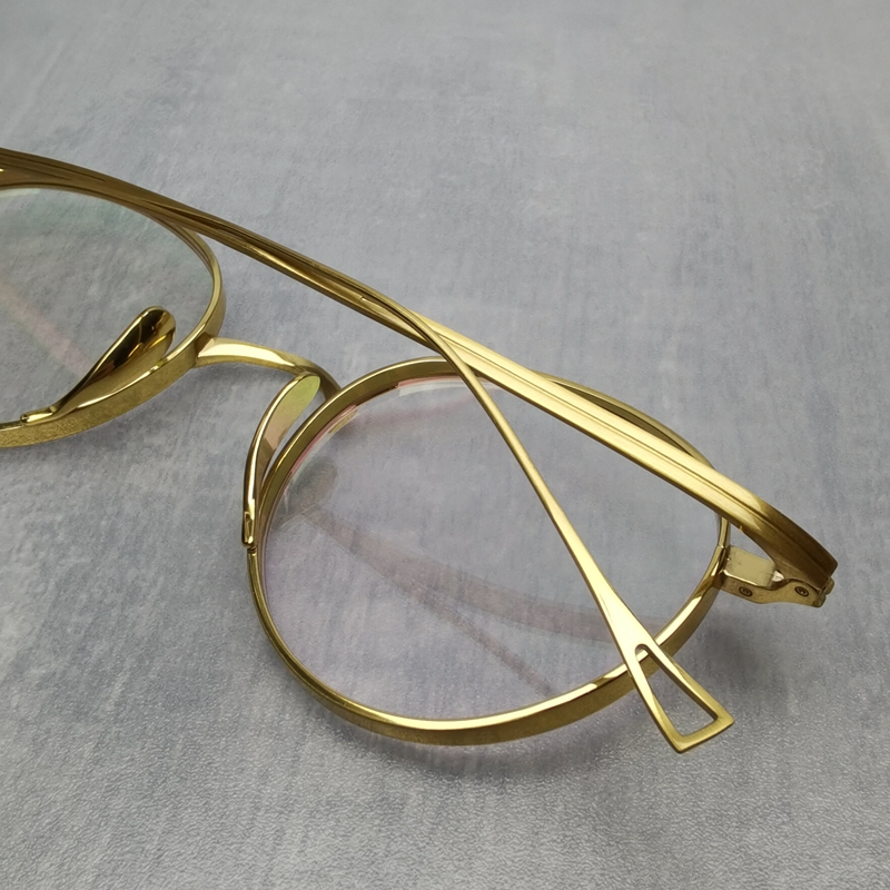Japanse Handgemaakte Pure Titanium Brilmontuur KMN113 Retro Ovale Ronde Mannen Brillen Vrouwen Bijziendheid Lezen Brillen Frames Óculos