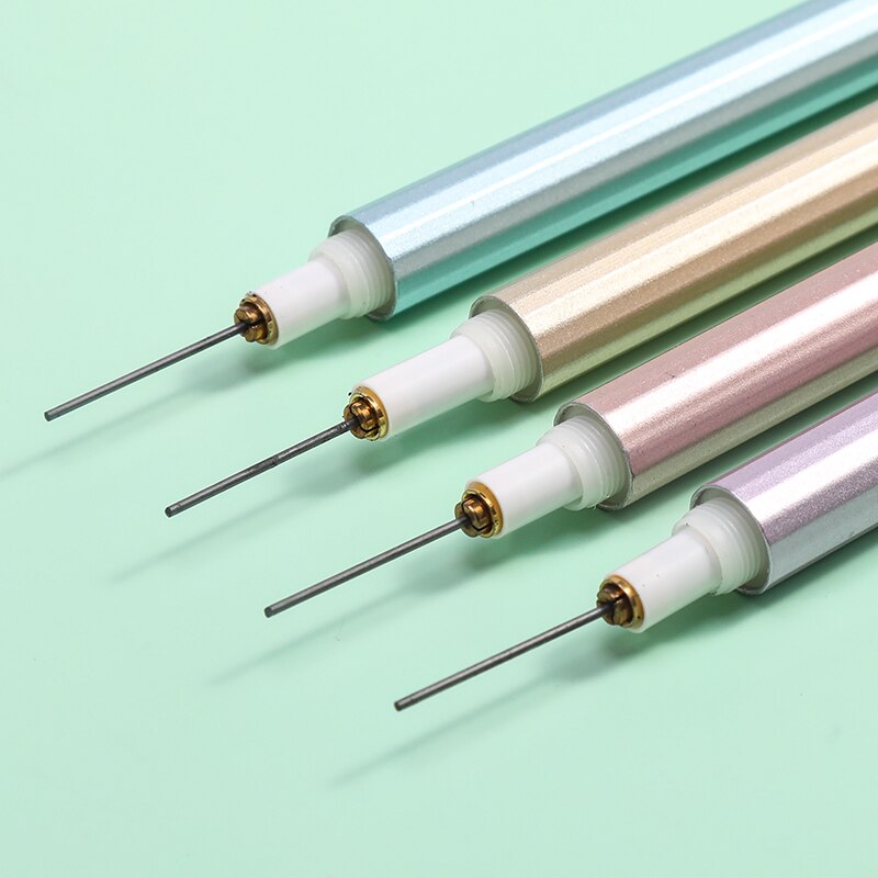 M&amp;G Full Metal Mechanical Pencils Morandi Color 0.5mm HB Lead Refill Student Writing Automatic Pencils Lapiseira School Supplies