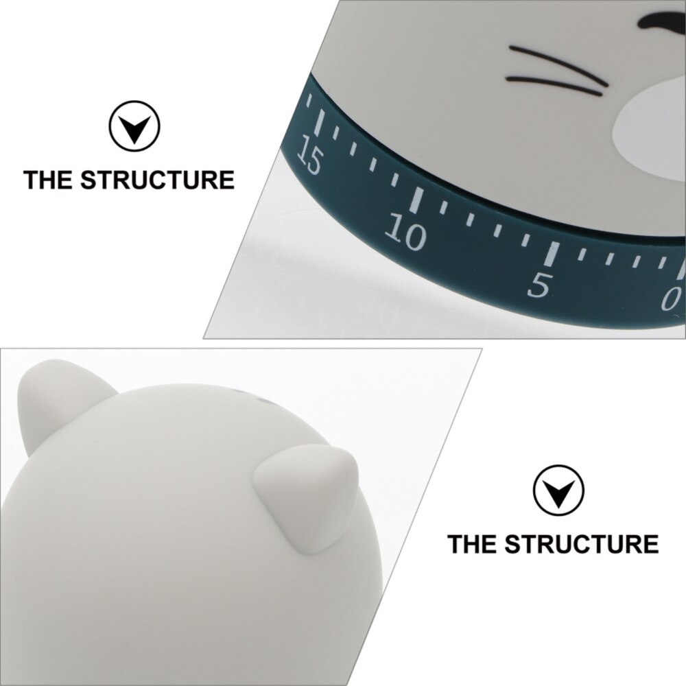Cartoon Kitchen Timer Manual Mechanical Baking Cooking 60 Minute Timer