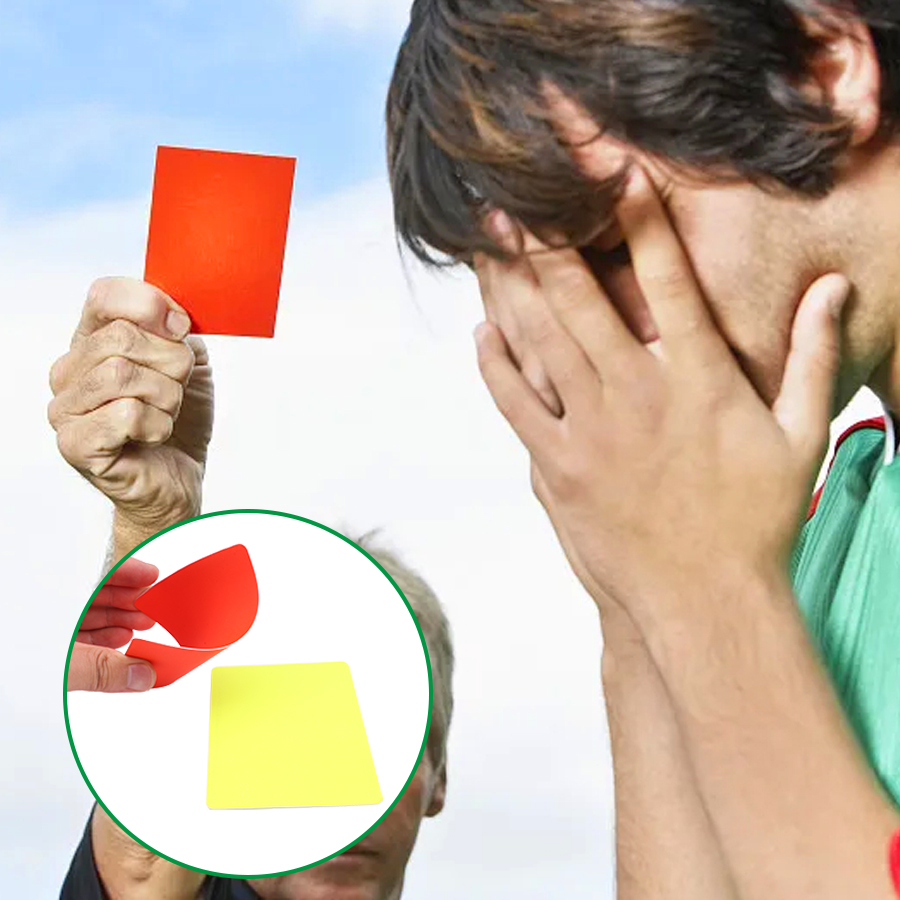 1 Set Voetbalscheidsrechterskit, Rode En Gele Kaart Professionele Wedstrijdopname Scheidsrechtersbenodigdheden