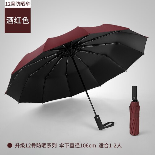 Academy Zon Bescherming Mannen Paraplu Reizen Luxe Winddicht Automatische Parasol Paraplu Regen Vrouwen Sombrilla Ambrella BW50YS: style3