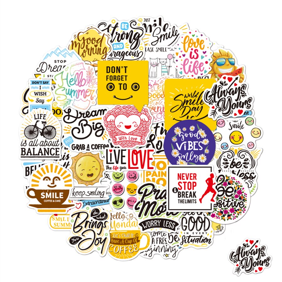 Inspirational Stickers for Laptop 50pcs Reward Motivational Stickers for Teens Adults and Employees Waterproof Positive Decals